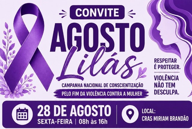 Campanha Agosto Lilás em Presidente Prudente: Conscientização e Ações de Proteção às Mulheres