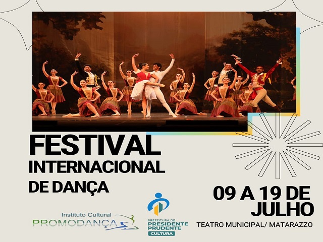 Festival Internacional Dançar a Vida agita Presidente Prudente em julho