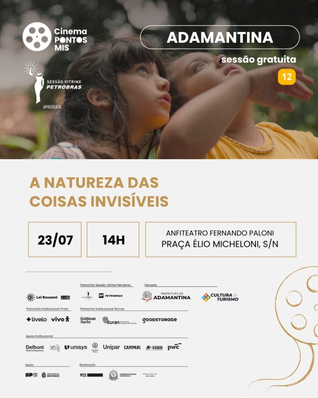 Cinema Gratuito em Adamantina: Sessões Especiais nas Férias