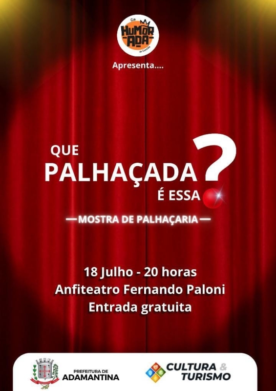 Curso do Humor apresenta espetáculo gratuito no Anfiteatro Fernando Paloni