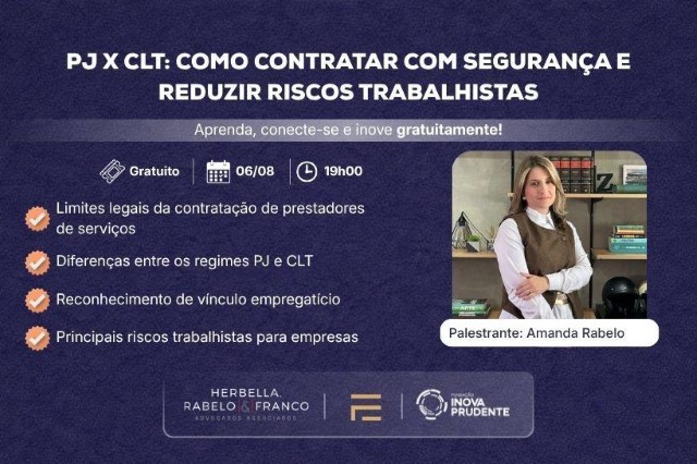 Inscrições Abertas para Workshop sobre Contratação Segura e Riscos Trabalhistas