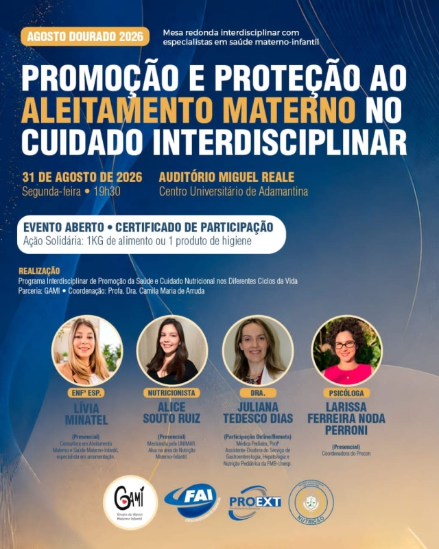 FAI promove Roda de Conversa sobre aleitamento materno e cuidado interdisciplinar