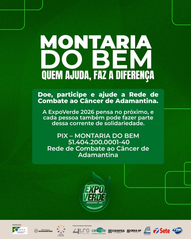 ExpoVerde 2026: Solidariedade em Prol da Rede de Combate ao Câncer