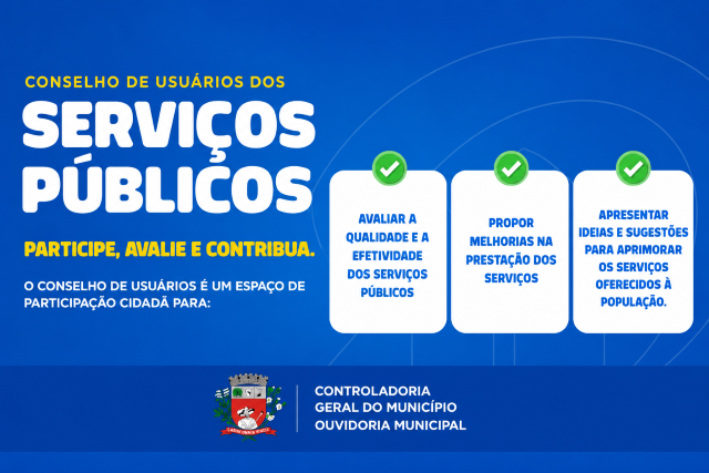 Prefeitura de Presidente Prudente abre seleção para Conselho de Usuários dos Serviços Públicos