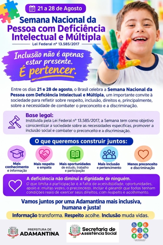 Semana Nacional da Pessoa com Deficiência: Importância da Inclusão e Respeito