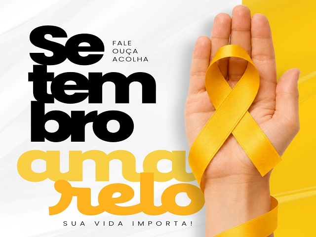 Programação do Setembro Amarelo em Presidente Prudente Foca na Saúde Mental