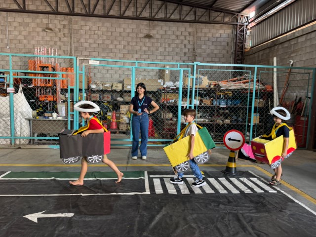 Semob promove atividade educativa sobre trânsito com a Energisa em Prudente