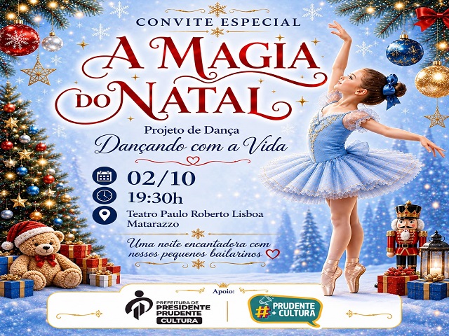 Espetáculo de Dança Encerrará Projeto Cultural em Presidente Prudente