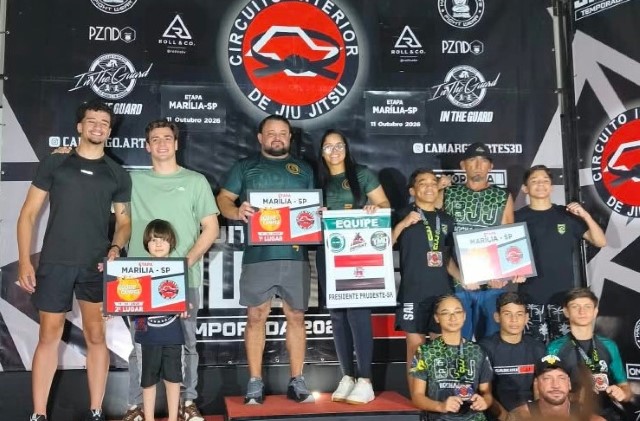 Jiu-jitsu de Presidente Prudente brilha no Circuito Interior em Marília