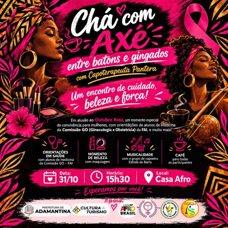 Adamantina realiza evento especial para mulheres com cultura afro-brasileira
