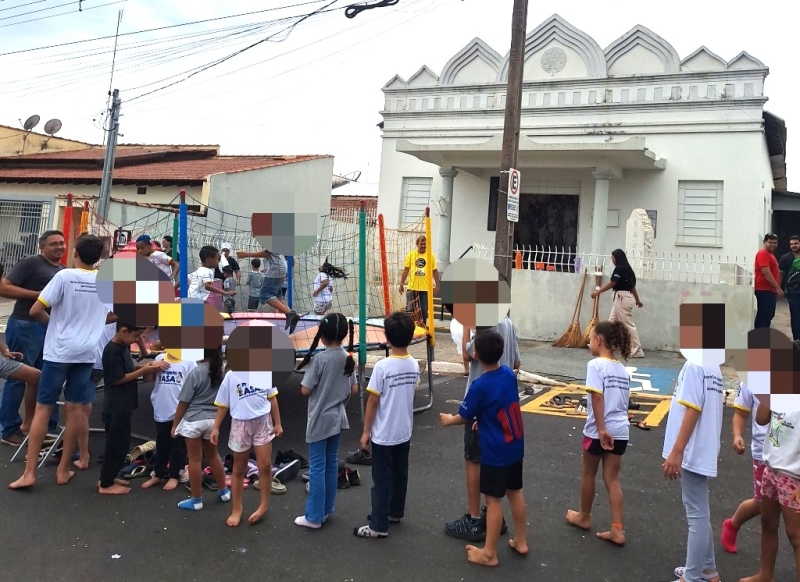 Rua de Lazer traz alegria para crianças do IAMA e Projeto ASA em Adamantina